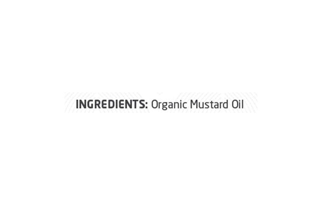 Nouriza Organic Mustard Cold Pressed Oil   Glass Bottle  500 millilitre